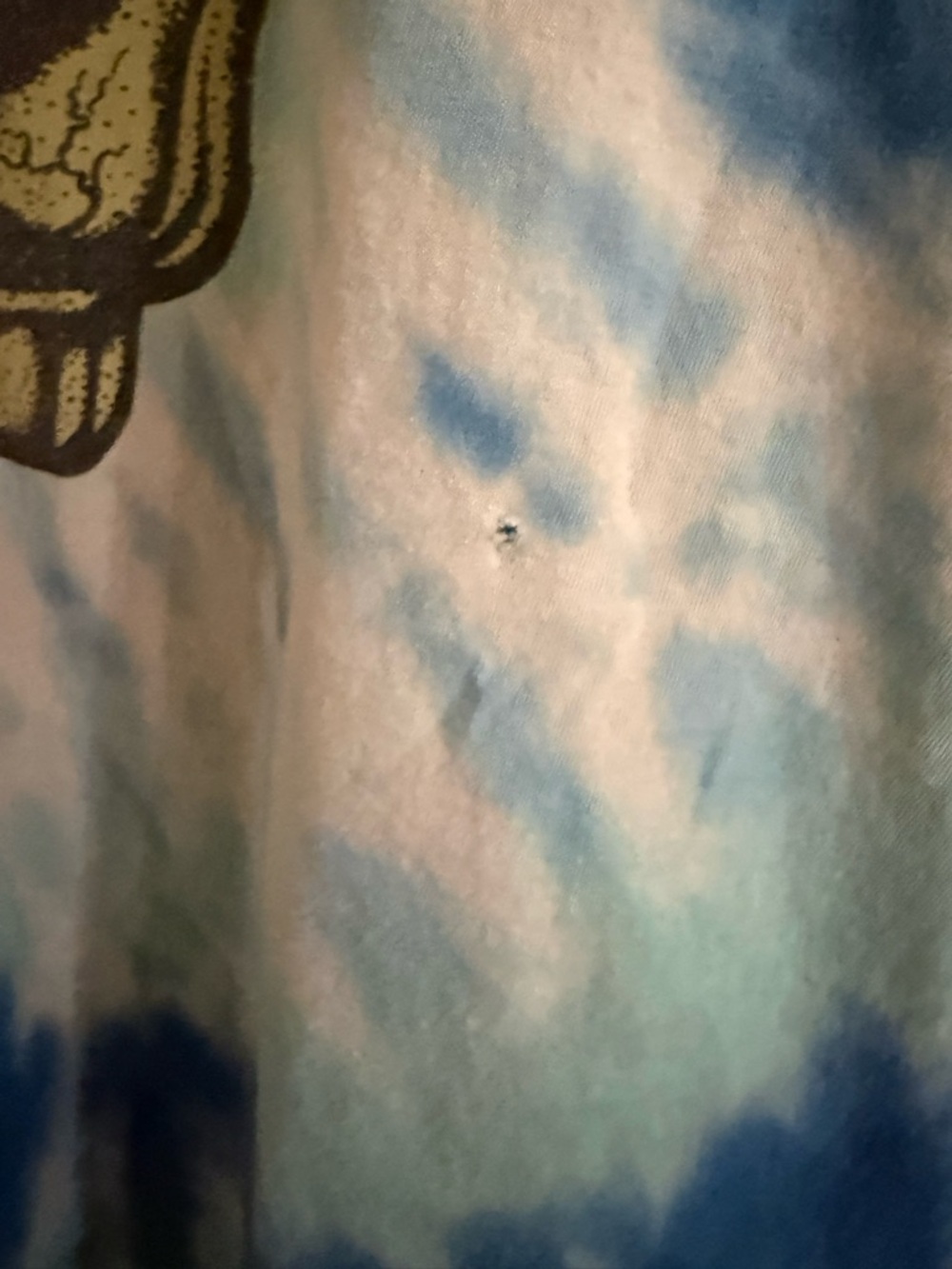 Grateful Dead Tie Dye Skull T-Shirt Blue Graphic Tee Size L - Picture 4 of 8